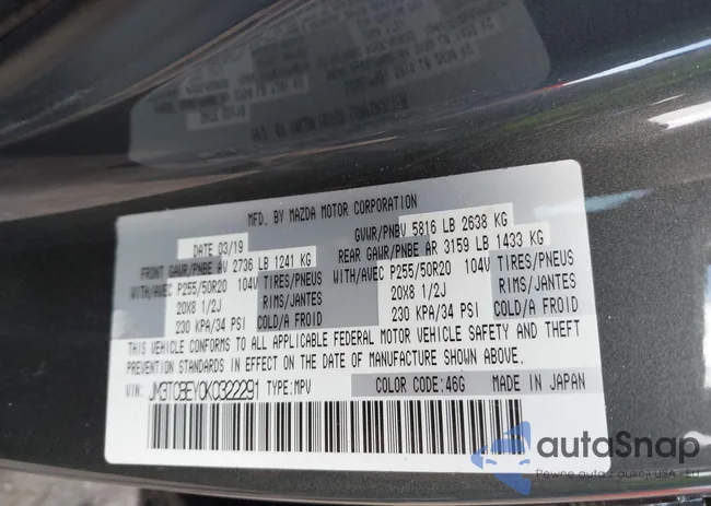 JM3TCBEY0K0322291: 43065613