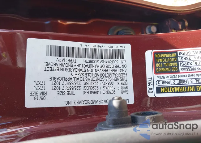 5J6RM4H54GL086791: 43065095