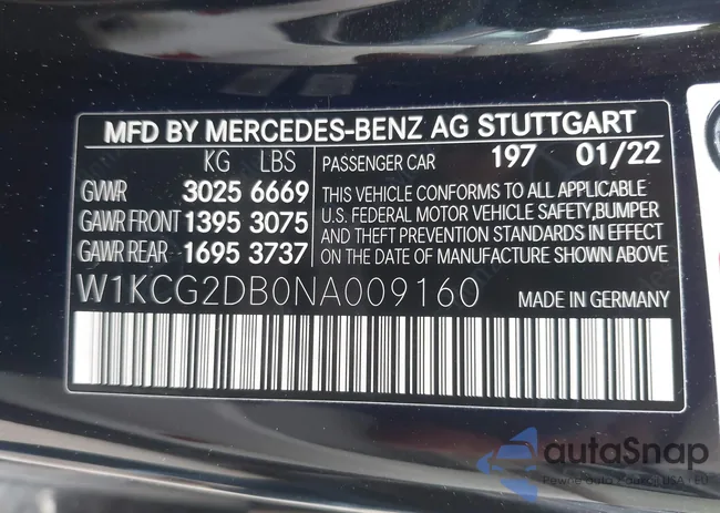 W1KCG2DB0NA009160: 43065103