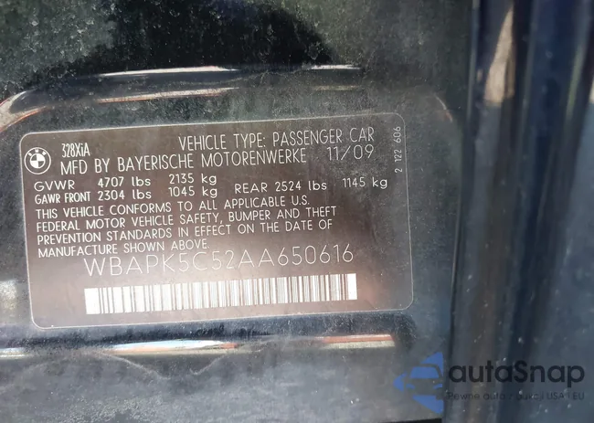 WBAPK5C52AA650616: 43066233