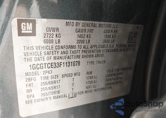 1GCGTCE33F1131078: 43066575