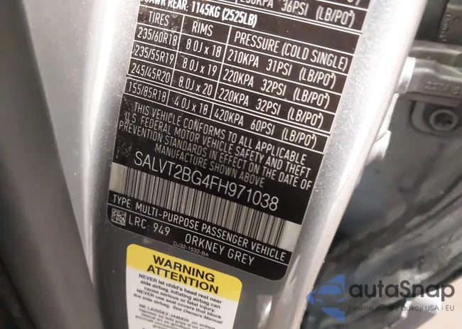 SALVT2BG4FH971038: 43066722