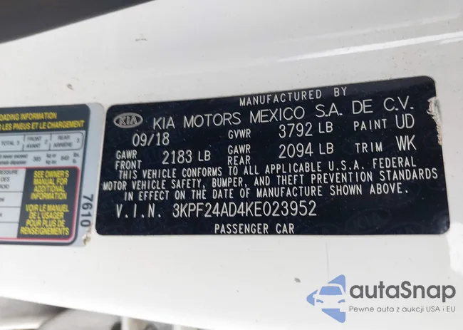 3KPF24AD4KE023952: 43066145