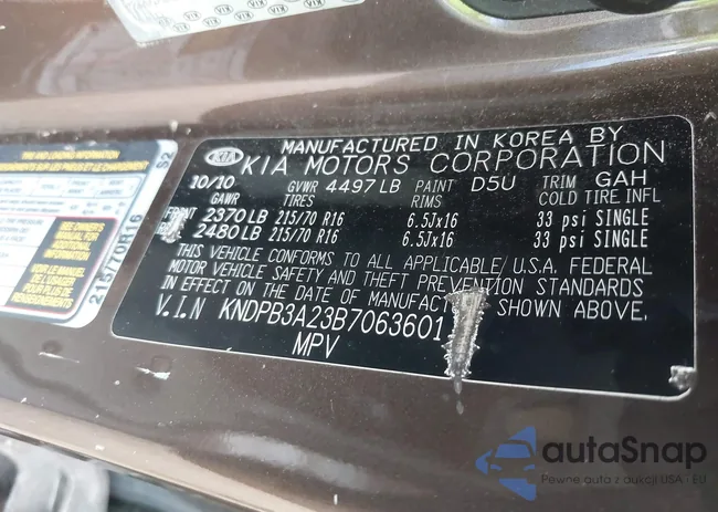 KNDPB3A23B7063601: 43067483