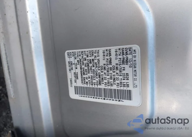 JN8AS5MV9BW668997: 43067645