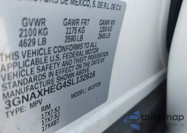 3GNAXHEG4SL132616: 43066853