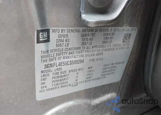 3GNFL4E55CS588284: 43066935