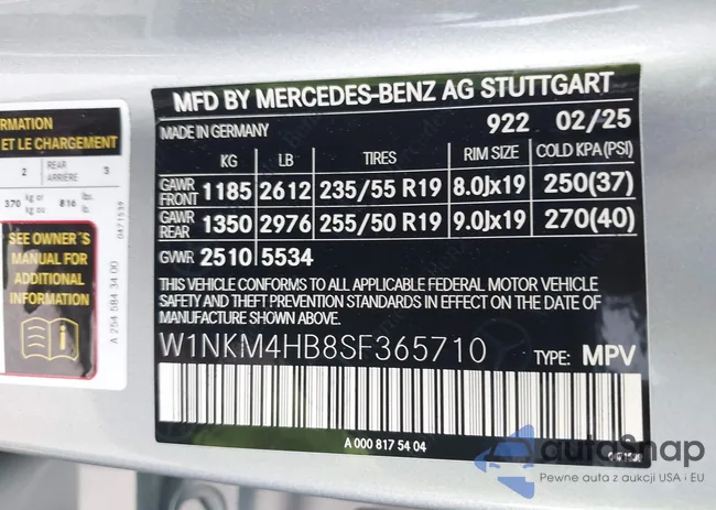 W1NKM4HB8SF365710: 43067087