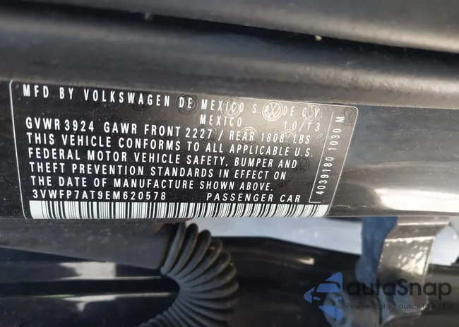 3VWFP7AT9EM620578: 43068181