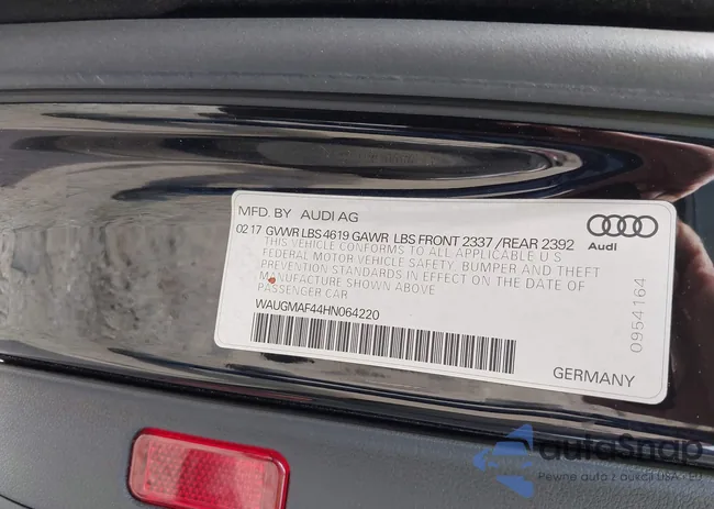 WAUGMAF44HN064220: 43068255