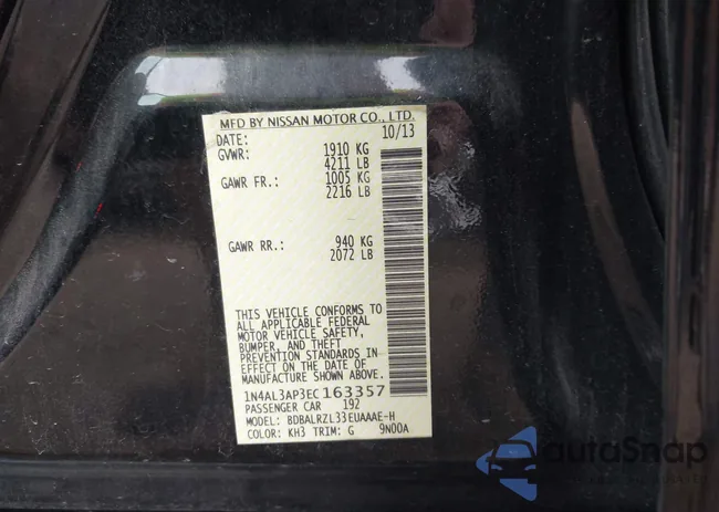 1N4AL3AP3EC163357: 43068269