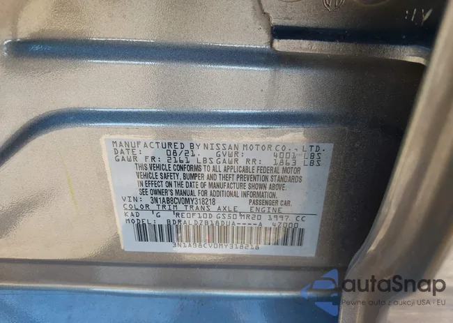 3N1AB8CV0MY318218: 43068270