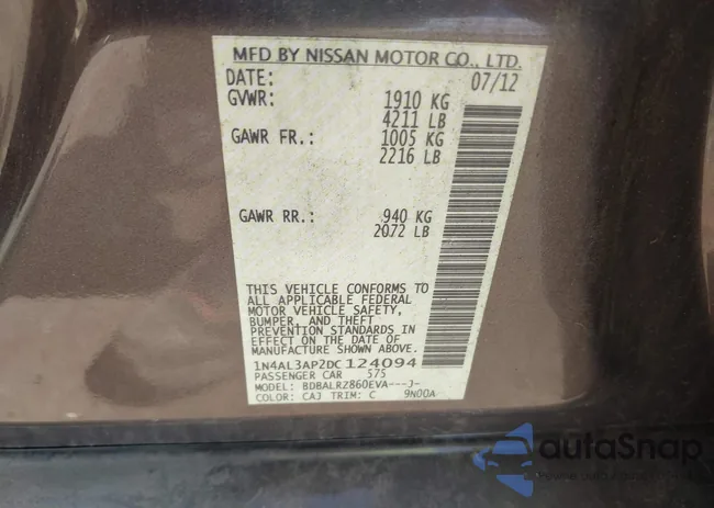 1N4AL3AP2DC124094: 43068499