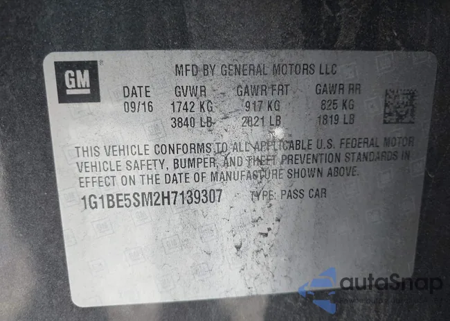 1G1BE5SM2H7139307: 43068630