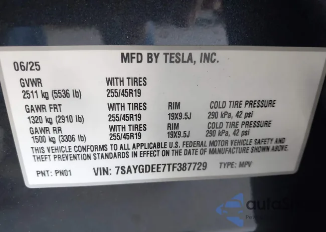 7SAYGDEE7TF387729: 43067966