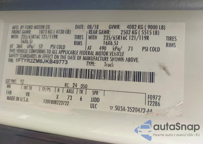 1FTYR2ZM8JKB49773: 43069328