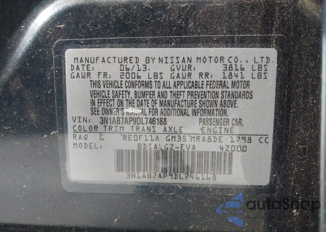 3N1AB7AP9DL746168: 43068796