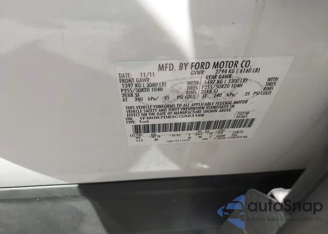 1FMHK7D83CGA63168: 43068803