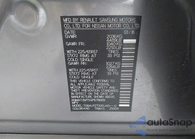 KNMAT2MT5GP678689: 43069013