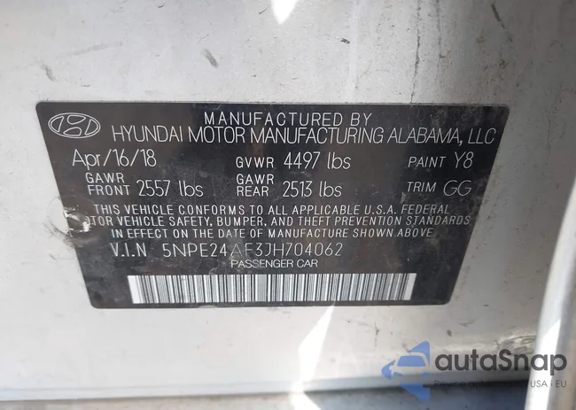 5NPE24AF3JH704062: 43070198