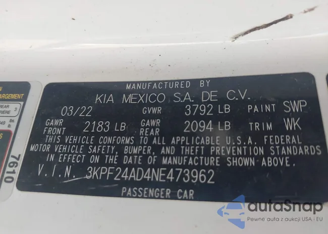 3KPF24AD4NE473962: 43070565