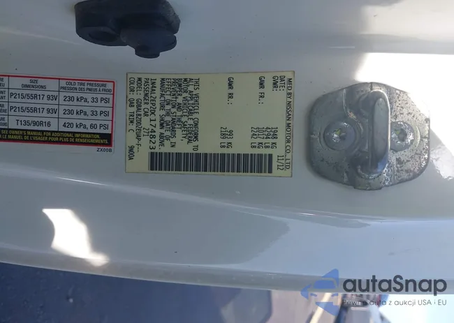 1N4AL2EP2DC174823: 43070619