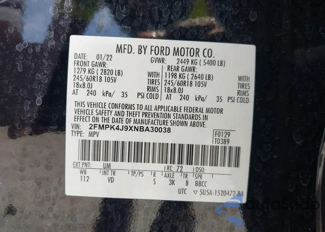 2FMPK4J9XNBA30038: 43069814