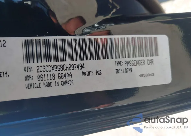 2C3CDXBG8CH297494: 43069983