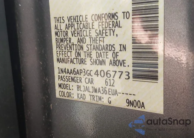 1N4AA6AP3GC406773: 43070060