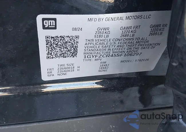 1GYFZCR45SF106297: 43071185