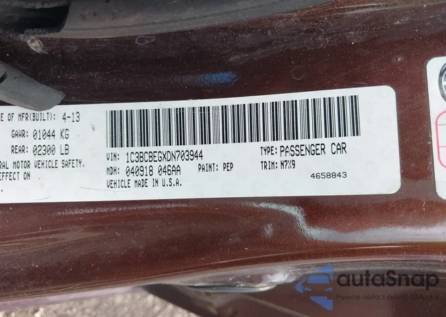 1C3BCBEGXDN703944: 43071193