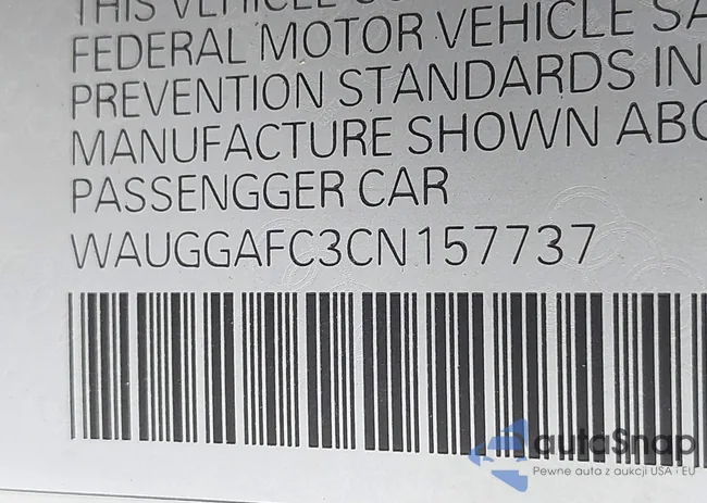 WAUGGAFC3CN157737: 43071269
