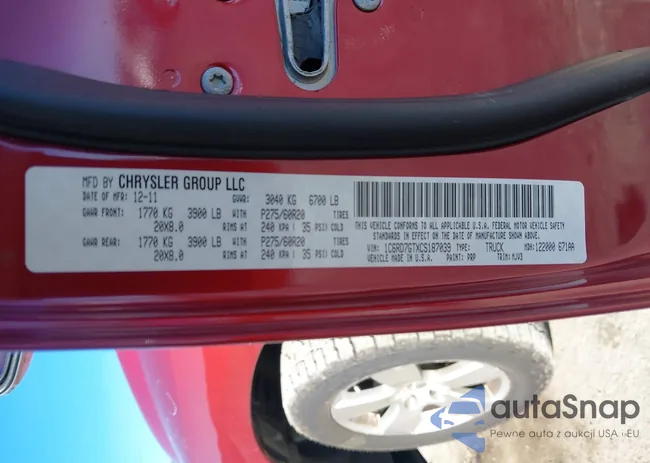 1C6RD7GTXCS187039: 43071277