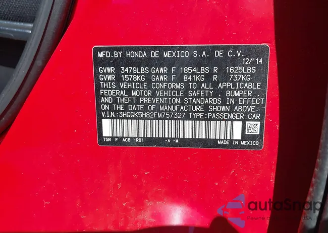 3HGGK5H82FM757327: 43071314