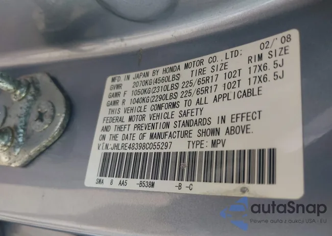 JHLRE48398C055297: 43071381