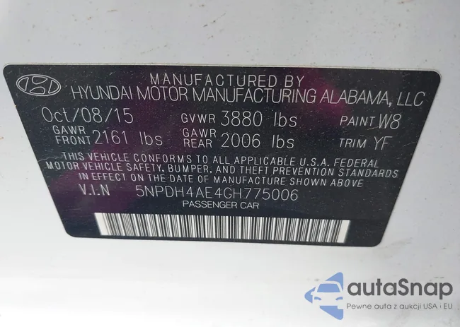 5NPDH4AE4GH775006: 43071384