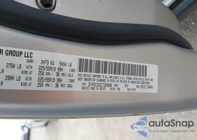 3C4PDCDG5CT226800: 43070821