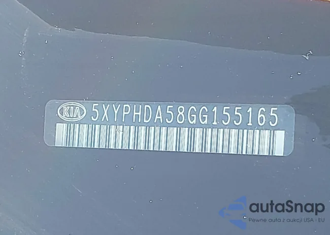 5XYPHDA58GG155165: 43070825