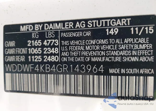 WDDWF4KB4GR143964: 43070954