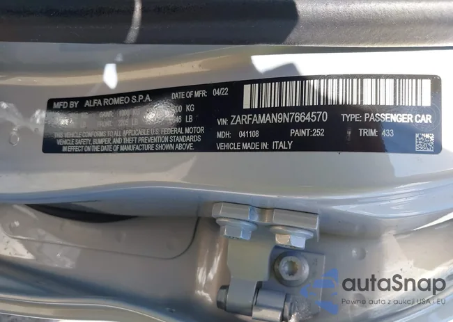 ZARFAMAN9N7664570: 43071010