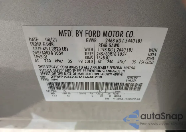 2FMPK4G92MBA46238: 43071038