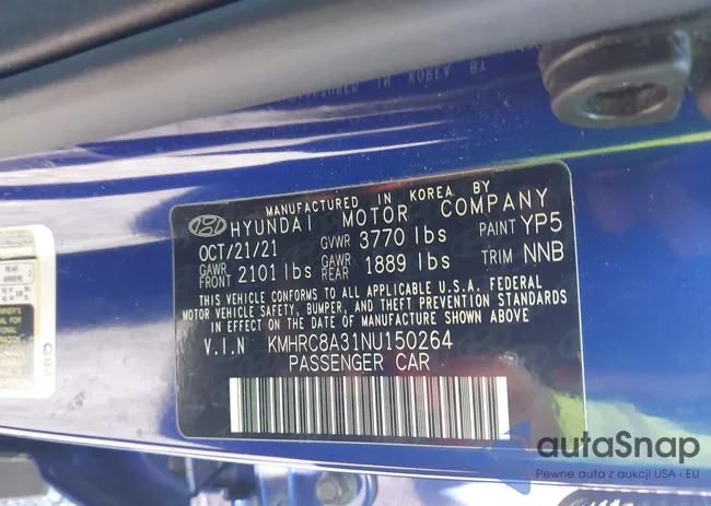 KMHRC8A31NU150264: 43072170