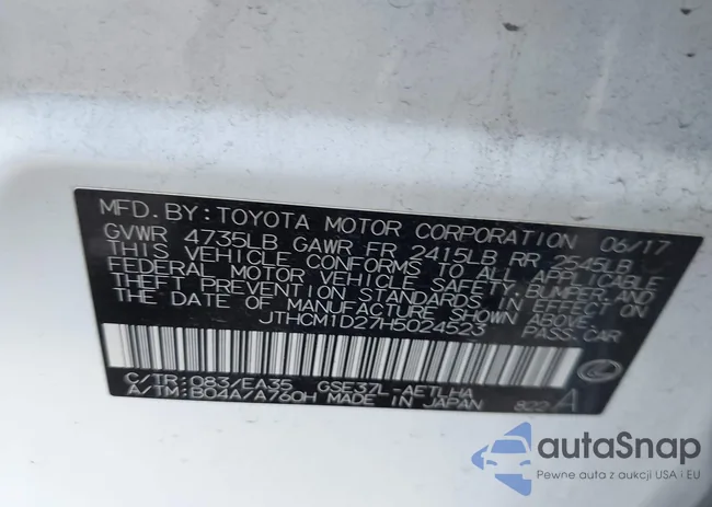 JTHCM1D27H5024523: 43072454