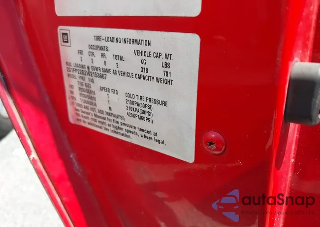 2G1FP22G2W2153667: 43072530