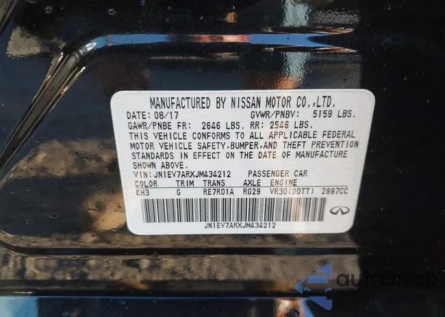 JN1EV7ARXJM434212: 43071940