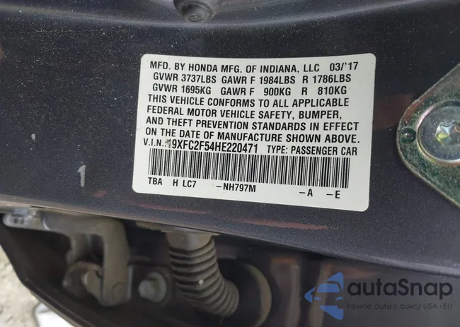 19XFC2F54HE220471: 43073223