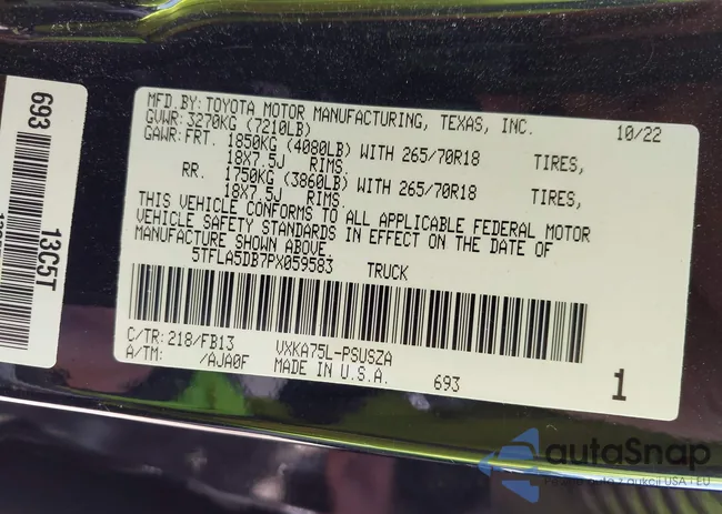 5TFLA5DB7PX059583: 43073246