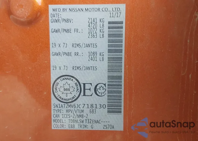 5N1AT2MV6JC718130: 43073385