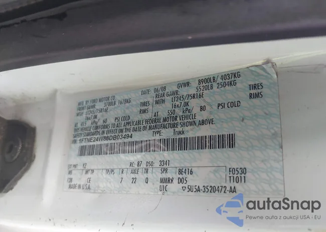 1FTNE24W88DB03494: 43073447