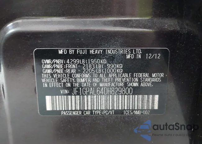 JF1GPAL64DH829800: 43072771